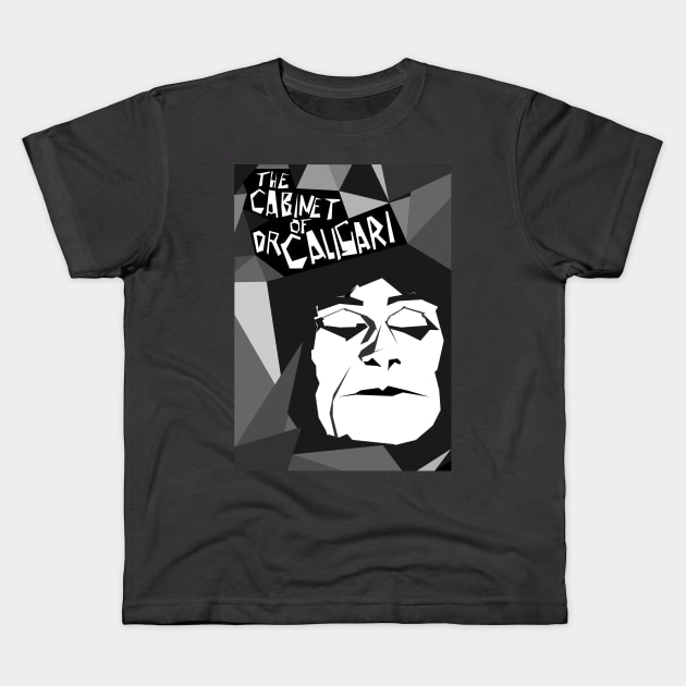 The Cabinet Of Dr. Caligari - The Somnambulist. Kids T-Shirt by OriginalDarkPoetry